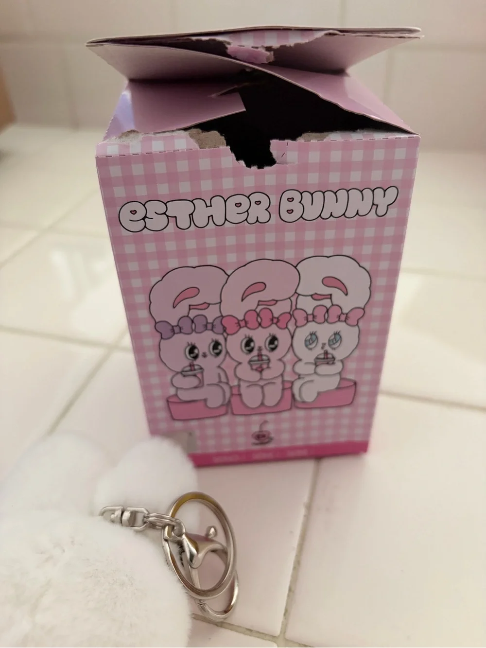 ESTHER BUNNY Keychain - White